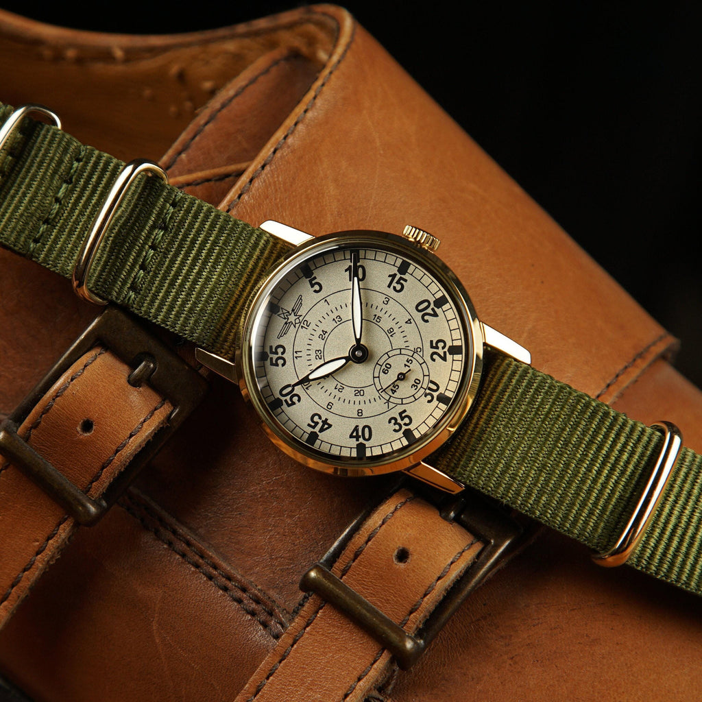 Aviation « Escadrille » — Cadran NOS 1980 · 34 mm