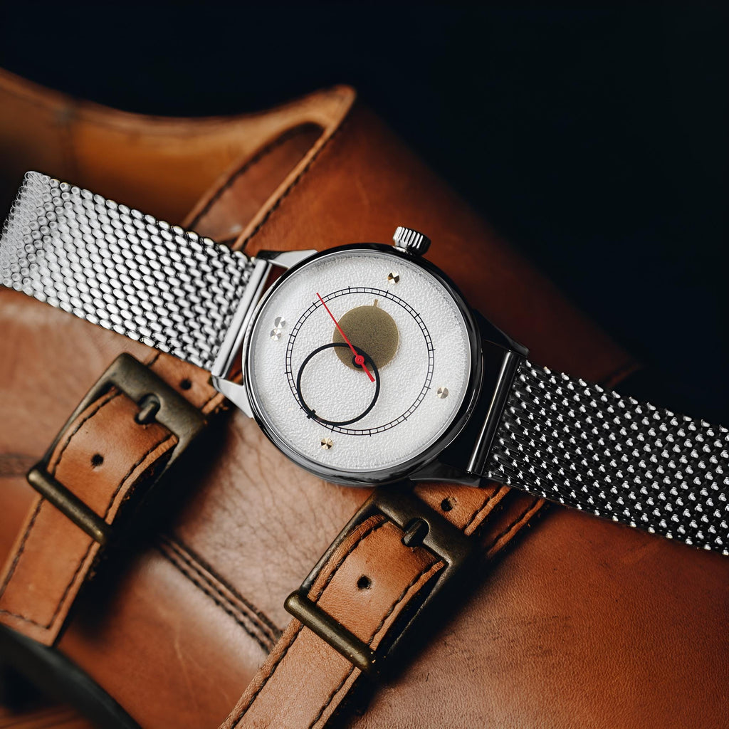 Copernic Héritage « Éclat » — Cadran Blanc Argenté · 40 mm