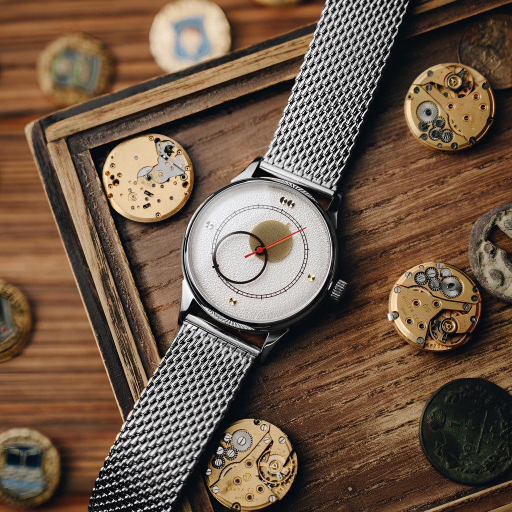 Copernic Héritage « Éclat » — Cadran Blanc Argenté · 40 mm