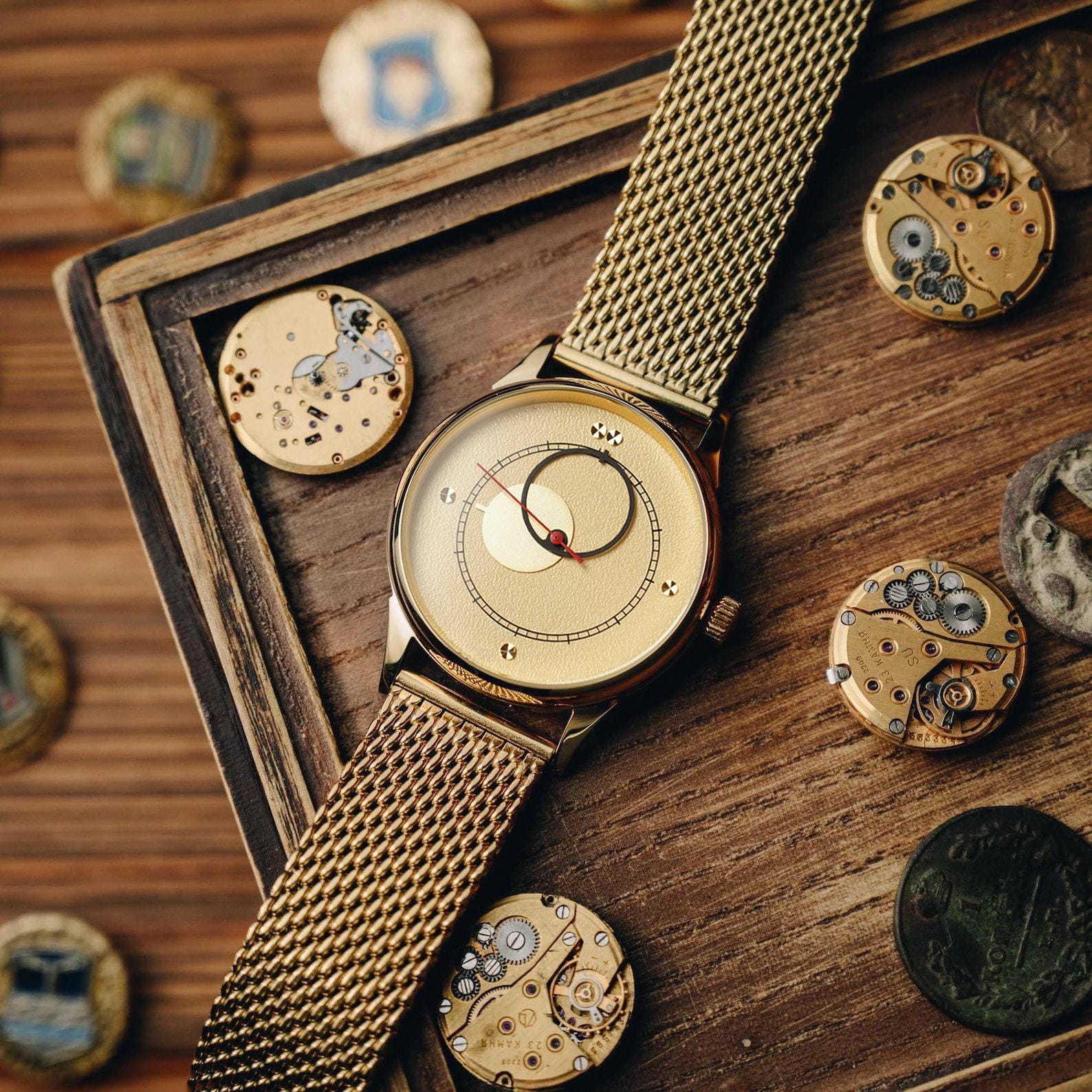 Copernic Héritage « Solstice » — Cadran Doré Beige · 40 mm